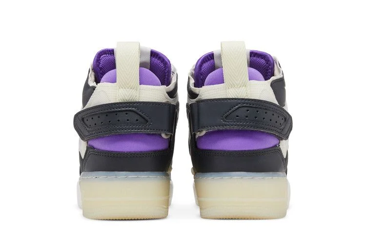 Кроссовки Nike Air Force 1 Mid React 'Off Noir Action Grape'