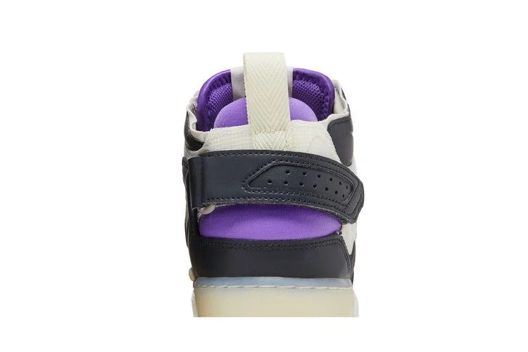 Кроссовки Nike Air Force 1 Mid React 'Off Noir Action Grape'