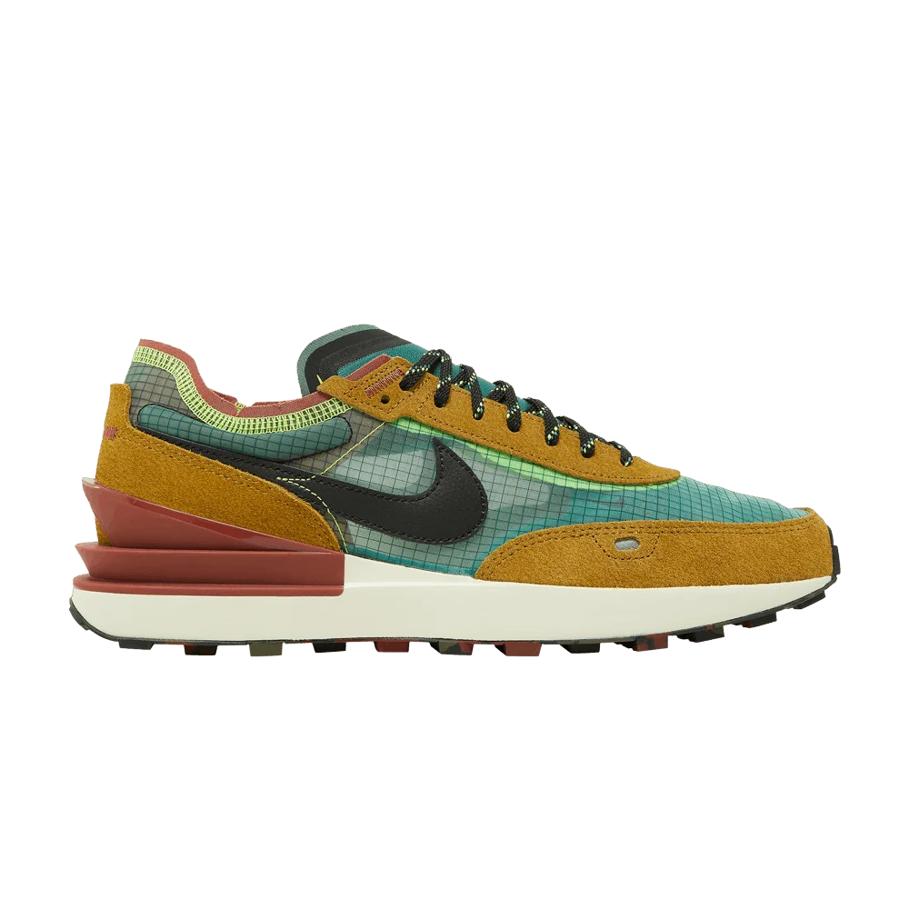 Кроссовки Nike Waffle One SE 'Camo Soles - Golden Moss'