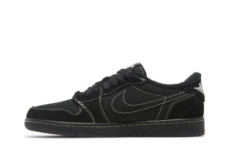Кроссовки Travis Scott x Air Jordan 1 Retro Low OG SP 'Black Phantom'