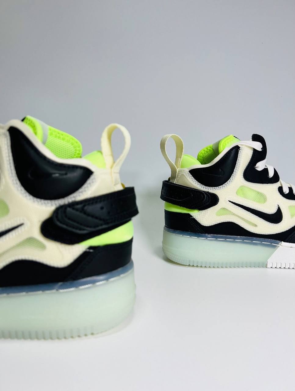 Nike air force neon swoosh best sale