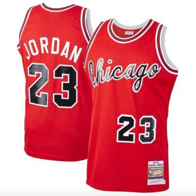 1984-85-Chicago-Bulls-23-Michael-Jordan-Mitchell-Ness-Rookie-Authentic-Red-Jersey-1