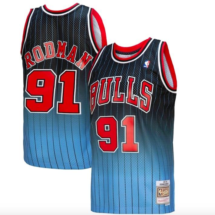 1995-96-chicago-bulls-91-dennis-rodman-mitchell-amp-ness-fadeaway-black-light-blue-jersey