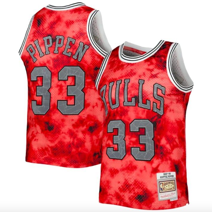 1997-98-chicago-bulls-33-scottie-pippen-mitchell-amp-ness-galaxy-red-jersey