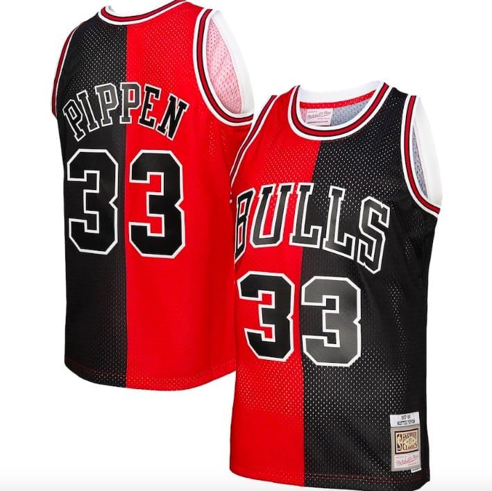 1997-98-chicago-bulls-33-scottie-pippen-mitchell-amp-ness-split-red-black-jersey