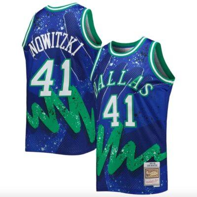 1998-99-Dallas-Mavericks-41-Dirk-Nowitzki-Mitchell-Ness-Hyper-Hoops-Blue-Jersey-1