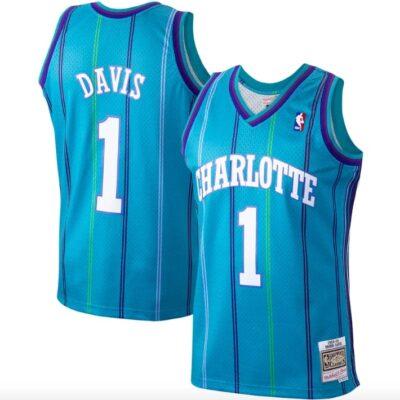 1999-00-Charlotte-Hornets-1-Baron-Davis-Mitchell-Ness-Teal-Jersey-1