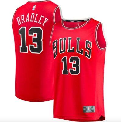 2021-22-Chicago-Bulls-13-Tony-Bradley-Fast-Break-Icon-Red-Jersey-1