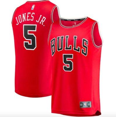 2021-22-Chicago-Bulls-5-Derrick-Jones-Jr.-Fast-Break-Icon-Red-Jersey-1