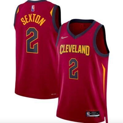 2021-22-Cleveland-Cavaliers-2-Collin-Sexton-Diamond-Icon-Wine-Jersey-1