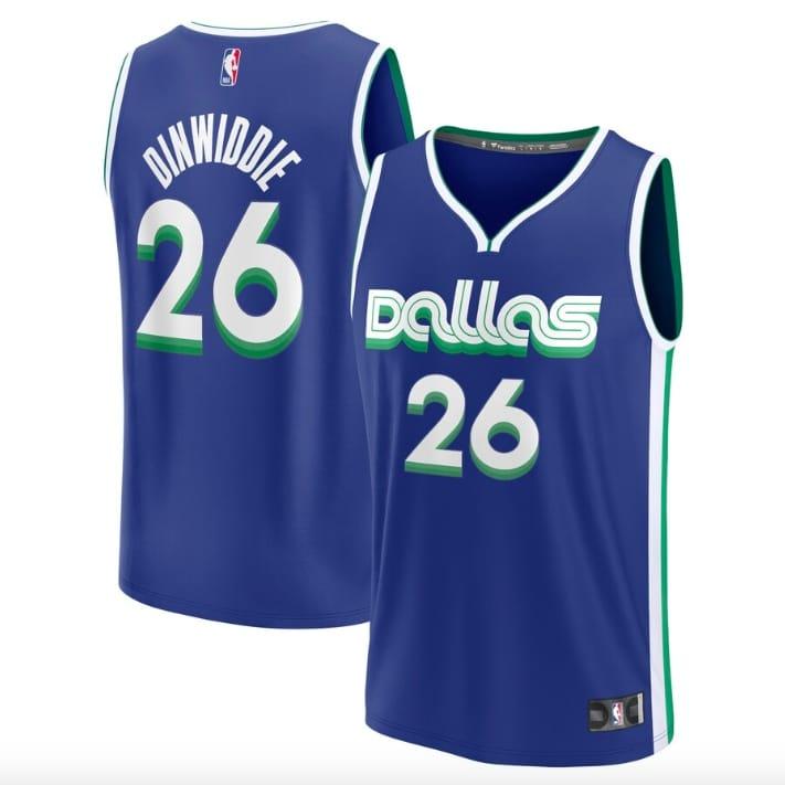 2022-23-dallas-mavericks-26-spencer-dinwiddie-fastbreak-city-blue-jersey