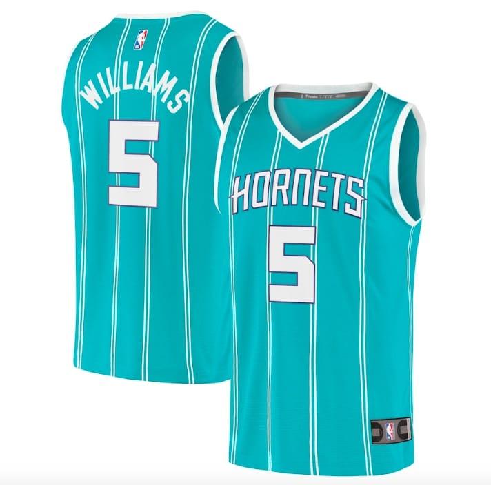 2022-nba-draft-charlotte-hornets-5-mark-williams-fast-break-icon-teal-jersey