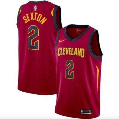 Cleveland-Cavaliers-2-Collin-Sexton-Nike-Icon-Wine-Jersey-1
