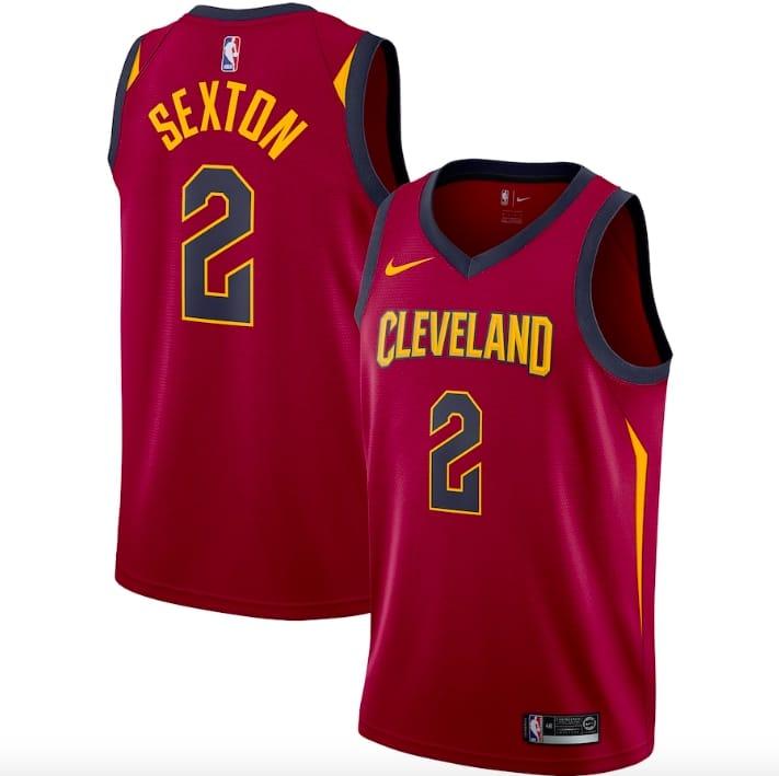 cleveland-cavaliers-2-collin-sexton-nike-icon-wine-jersey