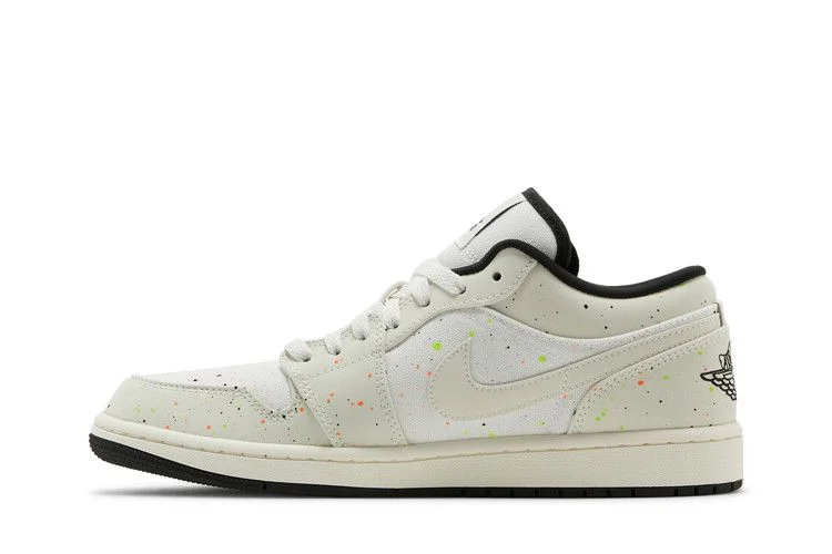 Кроссовки Air Jordan 1 Low 'Brushstroke Swoosh - Paint Splatter'