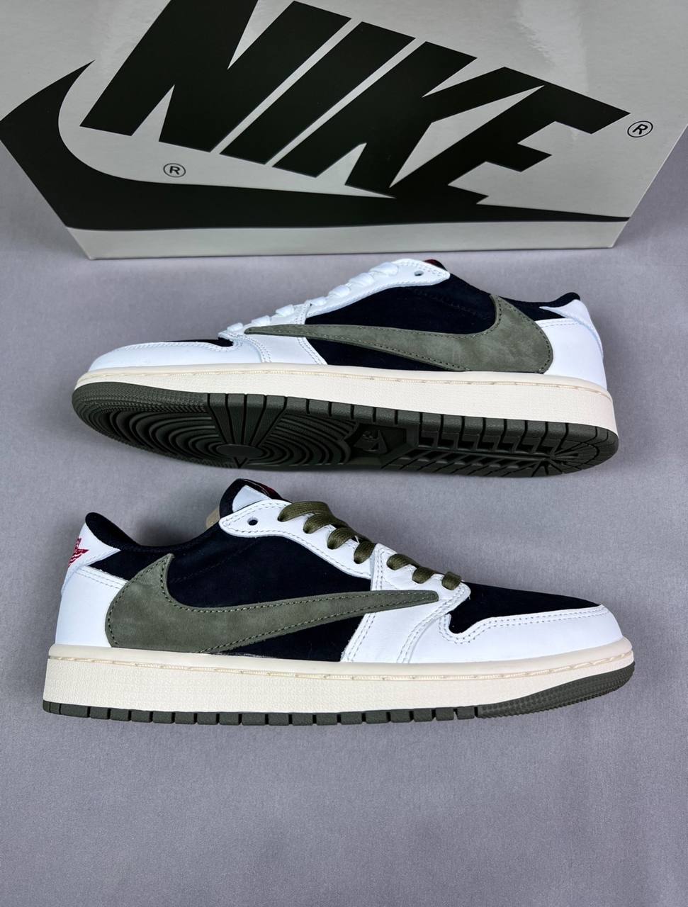 Travis Scott x Wmns Air Jordan 1 Low OG Olive DZ4137 106