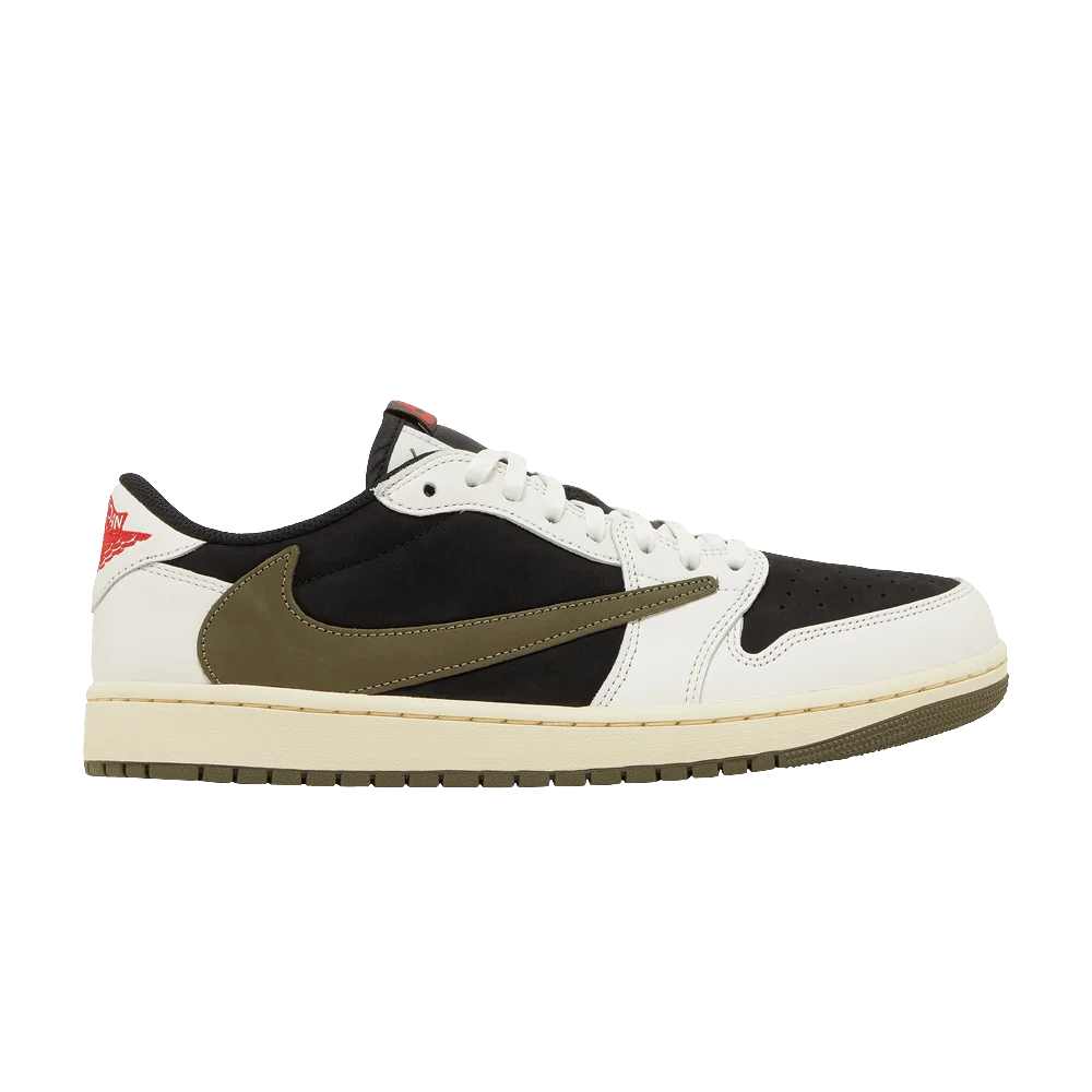 Кроссовки Travis Scott x Wmns Air Jordan 1 Retro Low OG SP 'Olive'