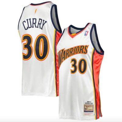 2009-10-Golden-State-Warriors-30-Stephen-Curry-Mitchell-Ness-Authentic-White-Jersey-1