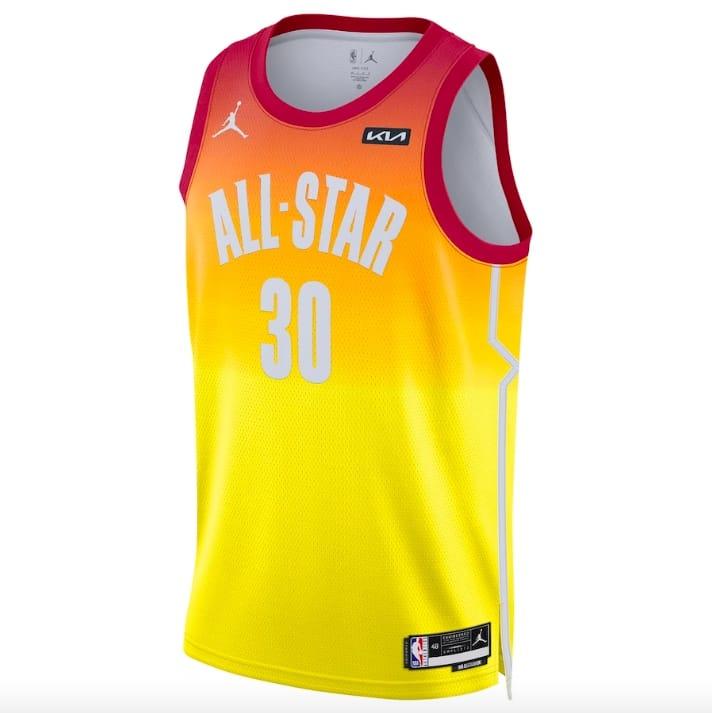 2023 NBA All Star Game Stephen Curry 30 Jordan Brand Swingman Orange Jersey