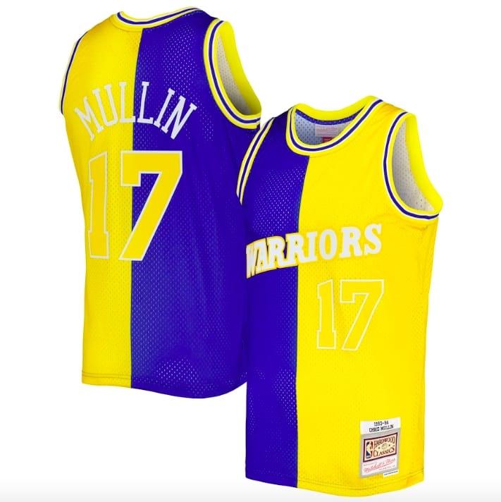 1993-94-golden-state-warriors-17-chris-mullin-mitchell-amp-ness-split-royal-gold-jersey