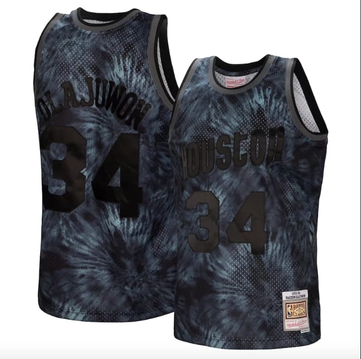 1993-94-houston-rockets-34-hakeem-olajuwon-mitchell-amp-ness-tie-dye-black-jersey