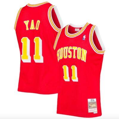 2004-05-Houston-Rockets-11-Yao-Ming-Mitchell-Ness-Hardwood-Red-Jersey-1