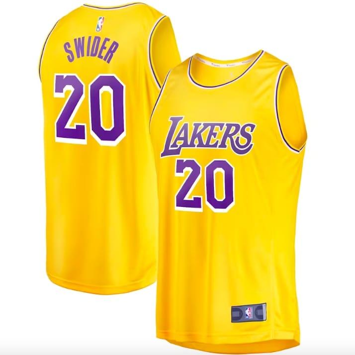 2022-23-la-lakers-20-cole-swider-fast-break-icon-gold-jersey