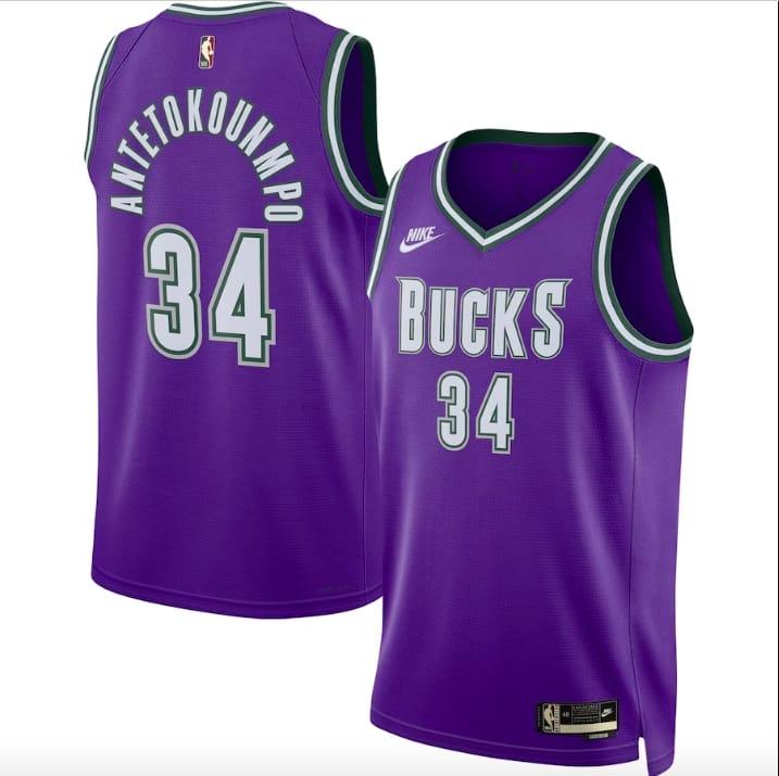 2022-23-milwaukee-bucks-34-giannis-antetokounmpo-swingman-classic-purple-jersey