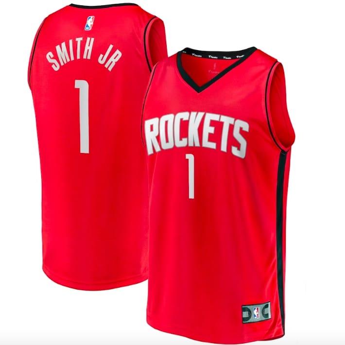 2022-nba-draft-first-round-pick-houston-rockets-1-jabari-smith-jr-fast-break-icon-red-jersey