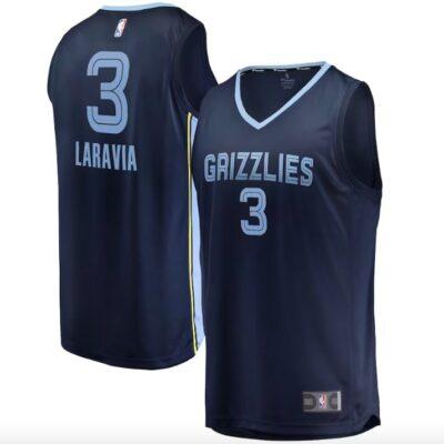 2022-NBA-Draft-First-Round-Pick-Memphis-Grizzlies-3-Jake-LaRavia-Fast-Break-Icon-Navy-Jersey-1