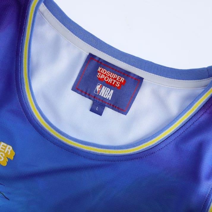Баскетбольная джерси Miami Heat NBA &amp; KidSuper Studios by Fanatics Hometown Blue Jersey