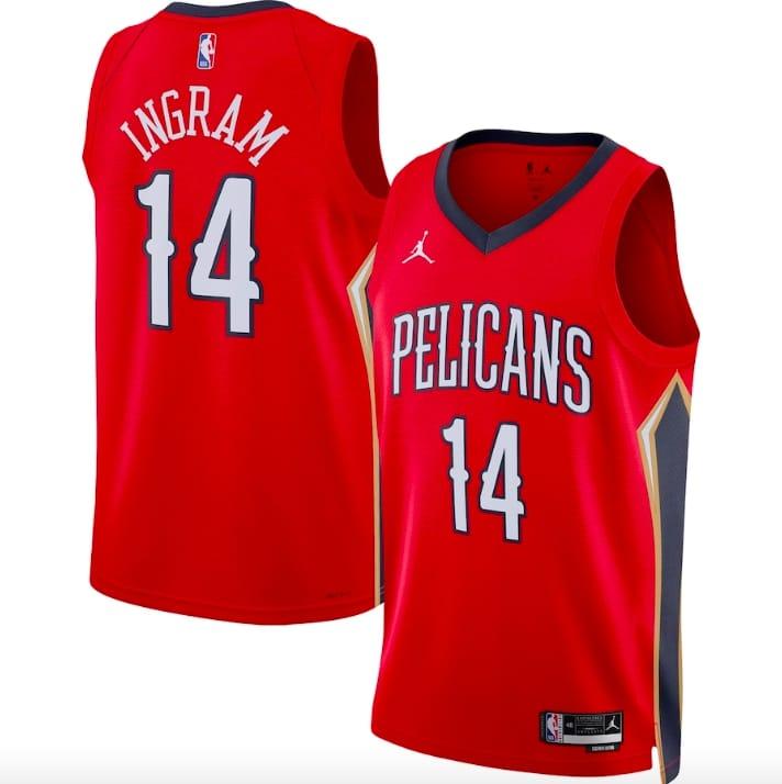 2022-23-new-orleans-pelicans-14-brandon-ingram-swingman-statement-red-jersey