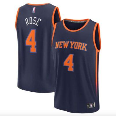 2022-23-New-York-Knicks-4-Derrick-Rose-Fastbreak-Statement-Navy-Jersey-3
