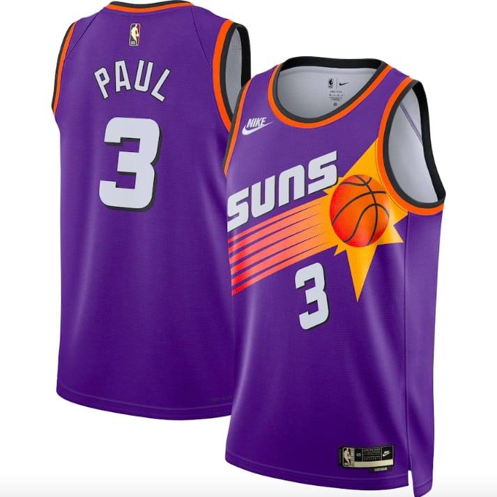 2022 23 Phoenix Suns 3 Chris Paul Swingman Classic Purple Jersey