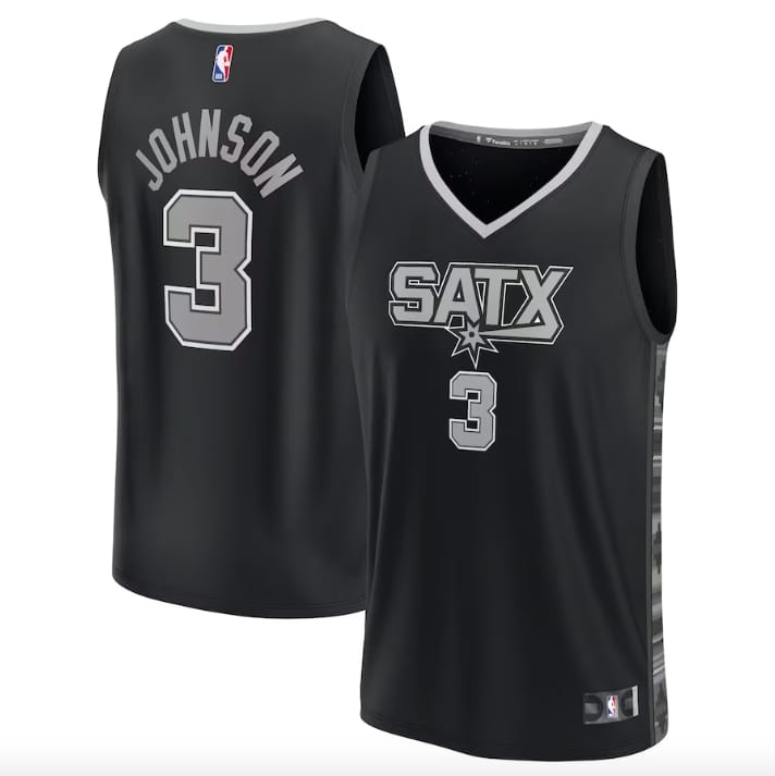 2022-23-san-antonio-spurs-3-keldon-johnson-fast-break-statement-black-jersey