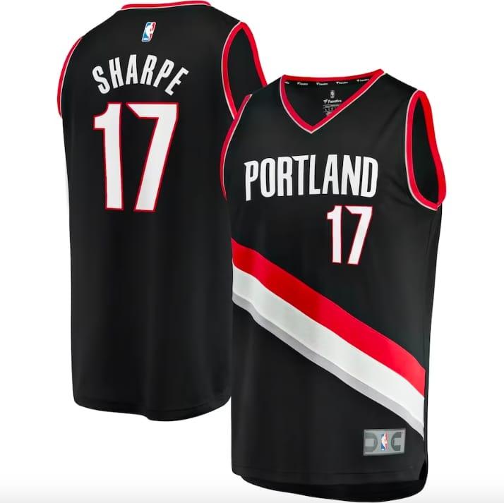 2022-nba-draft-first-round-pick-portland-trail-blazers-17-shaedon-sharpe-fast-break-icon-black-jersey