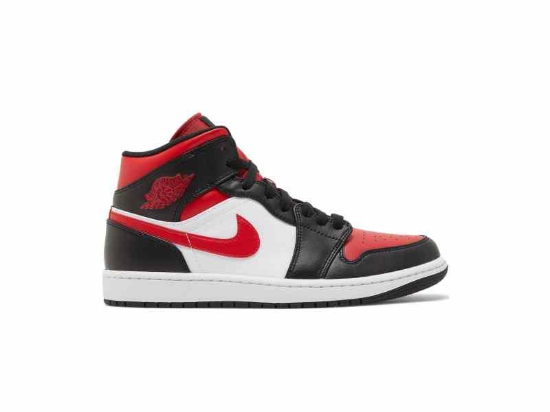 Air Jordan 1 Mid Bred Toe 554724 079