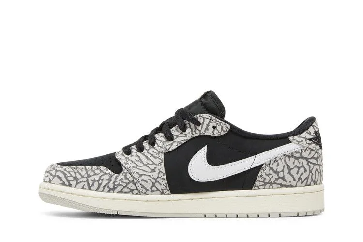 Кроссовки Air Jordan 1 Retro Low OG 'Black Cement'