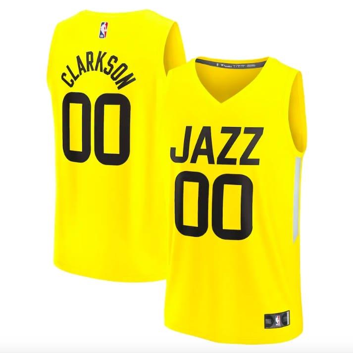 2022-23-utah-jazz-00-jordan-clarkson-fast-break-icon-yellow-jersey