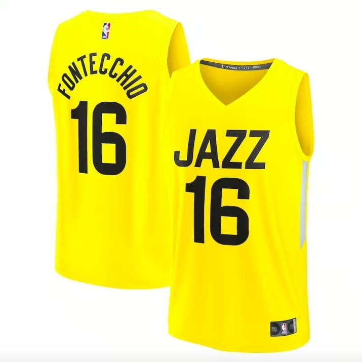 2022-23-utah-jazz-16-simone-fontecchio-fast-break-icon-yellow-jersey