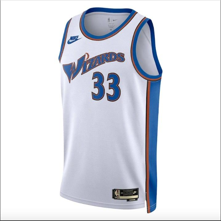 2022 23 Washington Wizards 33 Kyle Kuzma Swingman Classic White Jersey