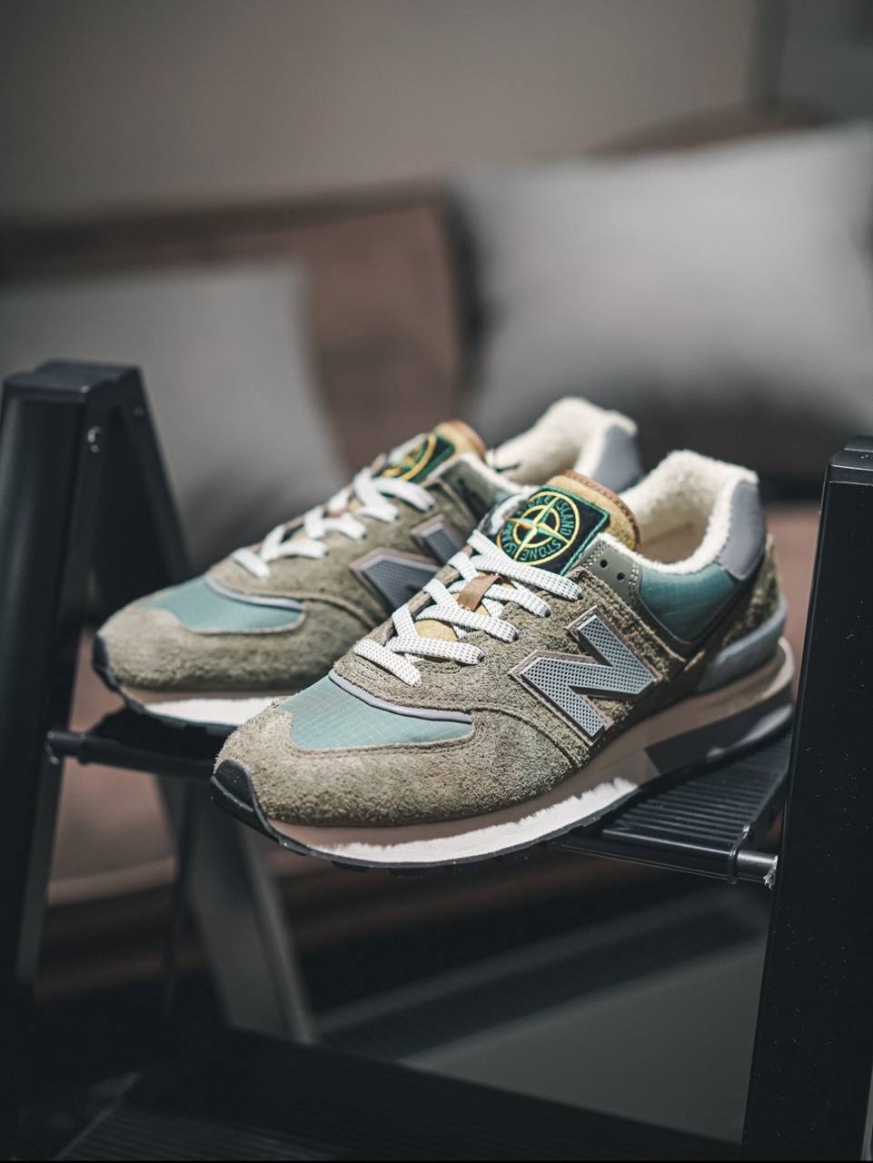 Кроссовки Stone Island x New Balance 574 Legacy Steel Blue купить ...