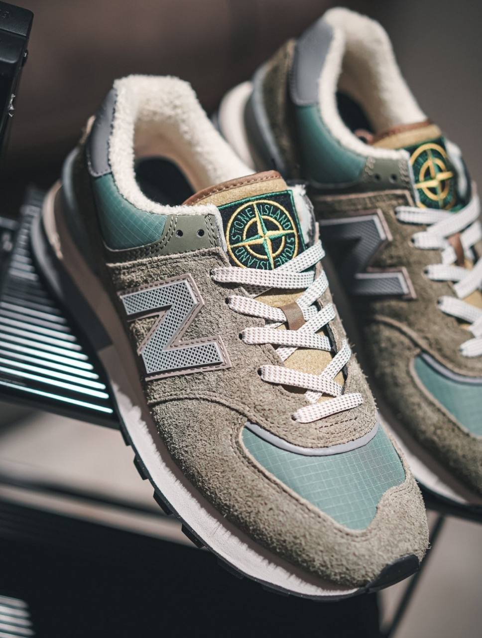 Stone Island x New Balance 574 Legacy Steel Blue U574LGST