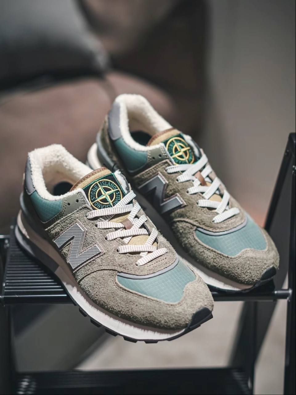 Stone Island x New Balance 574 Legacy Steel Blue U574LGST