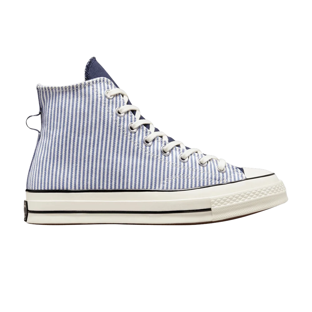 Кроссовки Converse Chuck 70 High 'Washed Indigo Hickory Stripes'