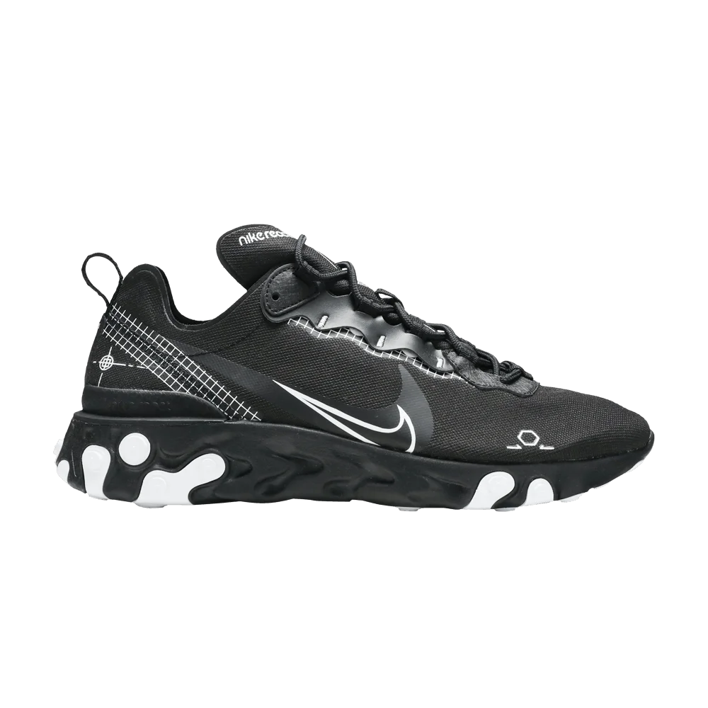 Кроссовки Nike React Element 55 'Reverse Schematic - Black'