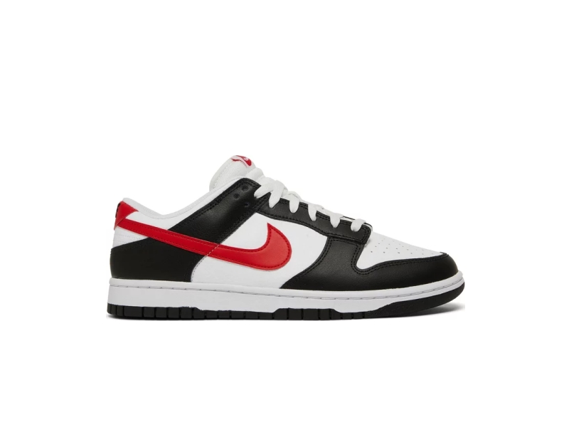 nike-dunk-low-black-white-red