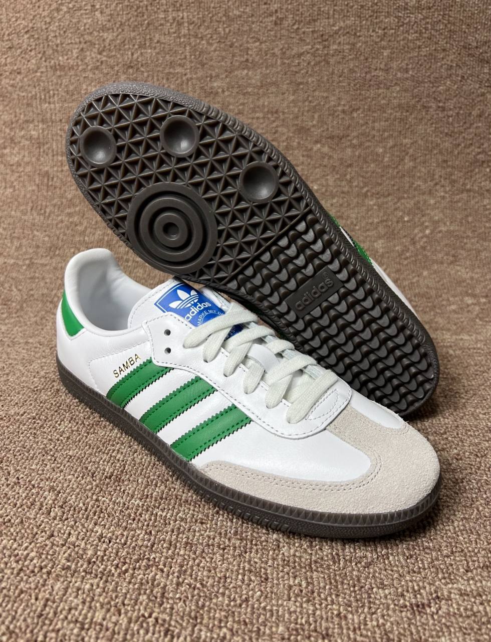 Кроссовки adidas Samba OG White Green купить оригинал - цена в Москве и ...
