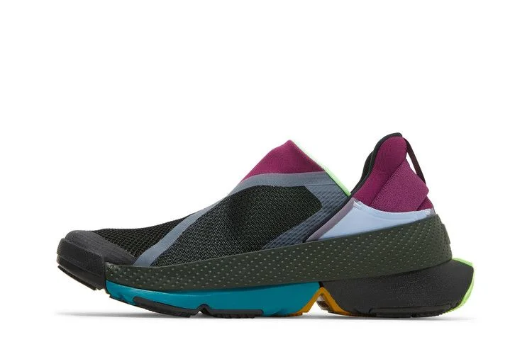 Кроссовки Nike GO FlyEase 'Black Lime Glow'