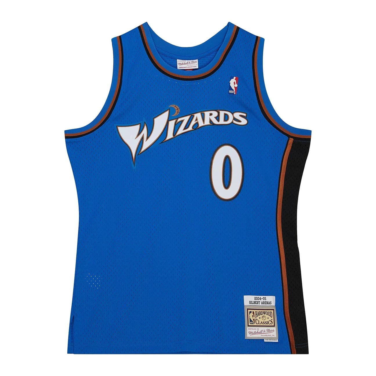 2004-05-washington-wizards-gilbert-arenas-0-swingman-hardwood-classics-blue-jersey